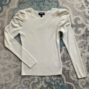 Express Ruffle Sleeve Sweater